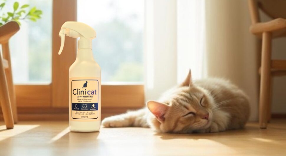 消臭剤と猫
