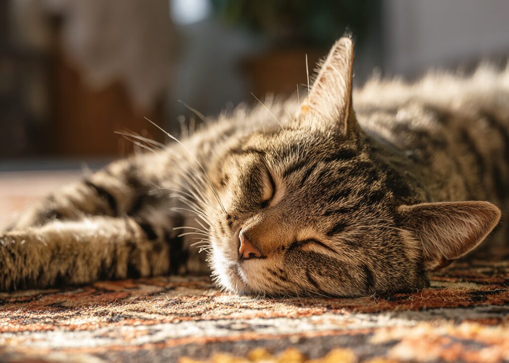 寝ている猫